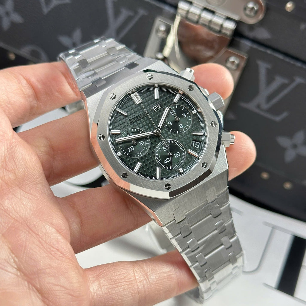 Audemars Piguet Royal Oak 26240ST Watch Green Dial 41mm
