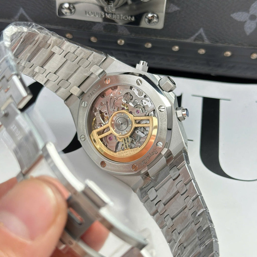 Audemars Piguet Royal Oak 26240ST Watch Blue Dial Metal Wire 41mm