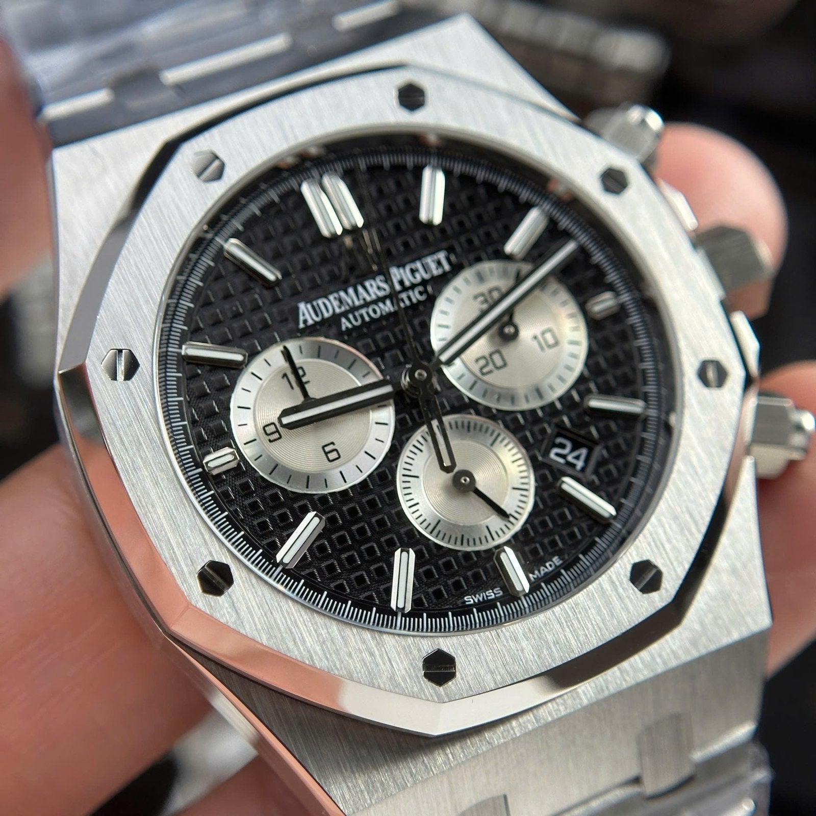 Audemars Piguet Watch Royal Oak 26331 Chronograph Dial Black 41mm