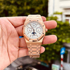 Audemars Piguet Royal Oak 26574OR White Dial Watch 41mm