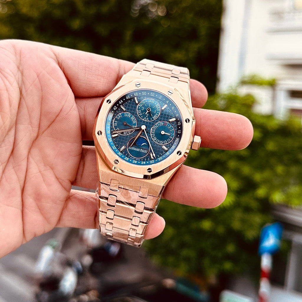 Audemars Piguet Royal Oak 26574OR Blue Dial Watch 41mm