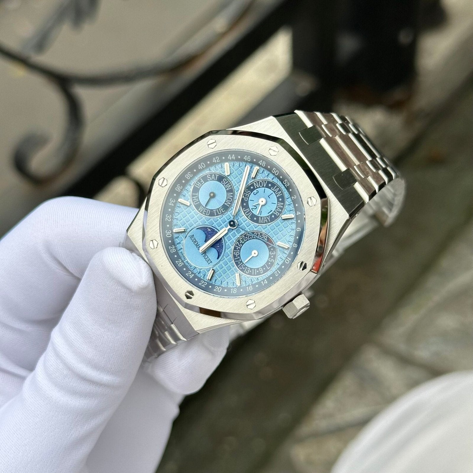 Audemars Piguet Royal Oak 26574ST Watch Blue Dial 41mm