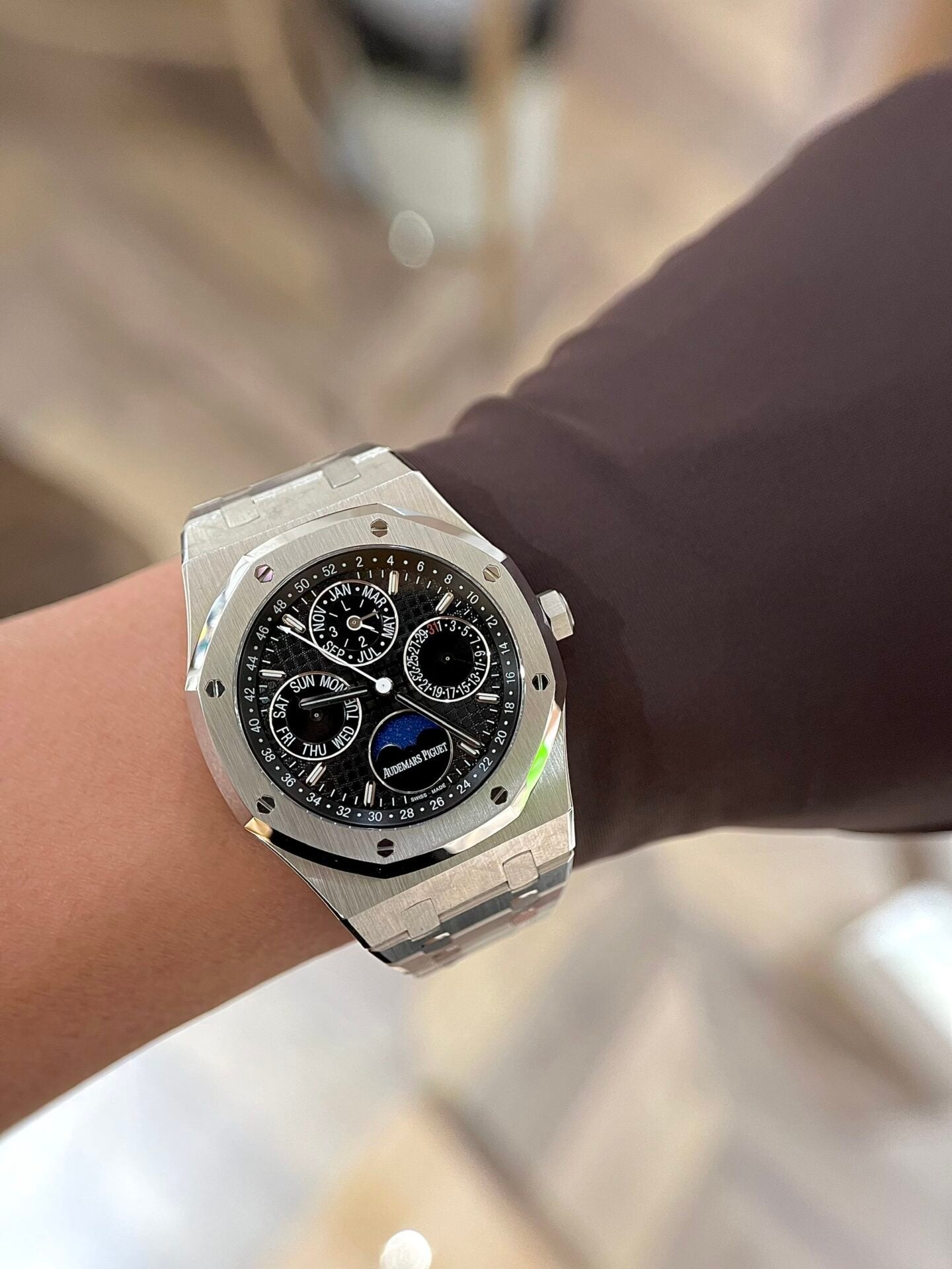 Audemars Piguet Watch Royal Oak 26574ST Black Dial 41mm