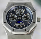 Audemars Piguet Royal Oak 26574TI Watch Blue Dial Metal Wire 41mm