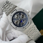 Audemars Piguet Royal Oak 26574TI Watch Blue Dial Metal Wire 41mm