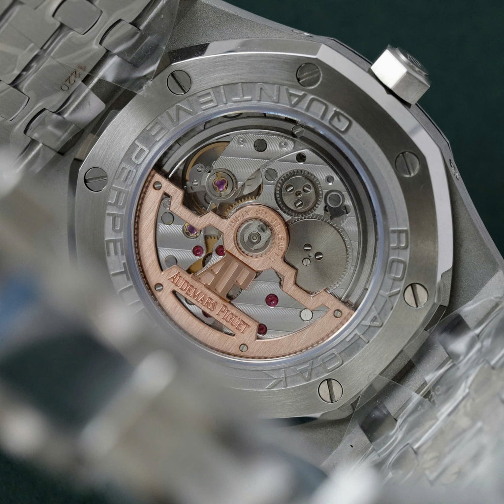 Audemars Piguet Royal Oak 26574TI Watch Blue Dial Metal Wire 41mm