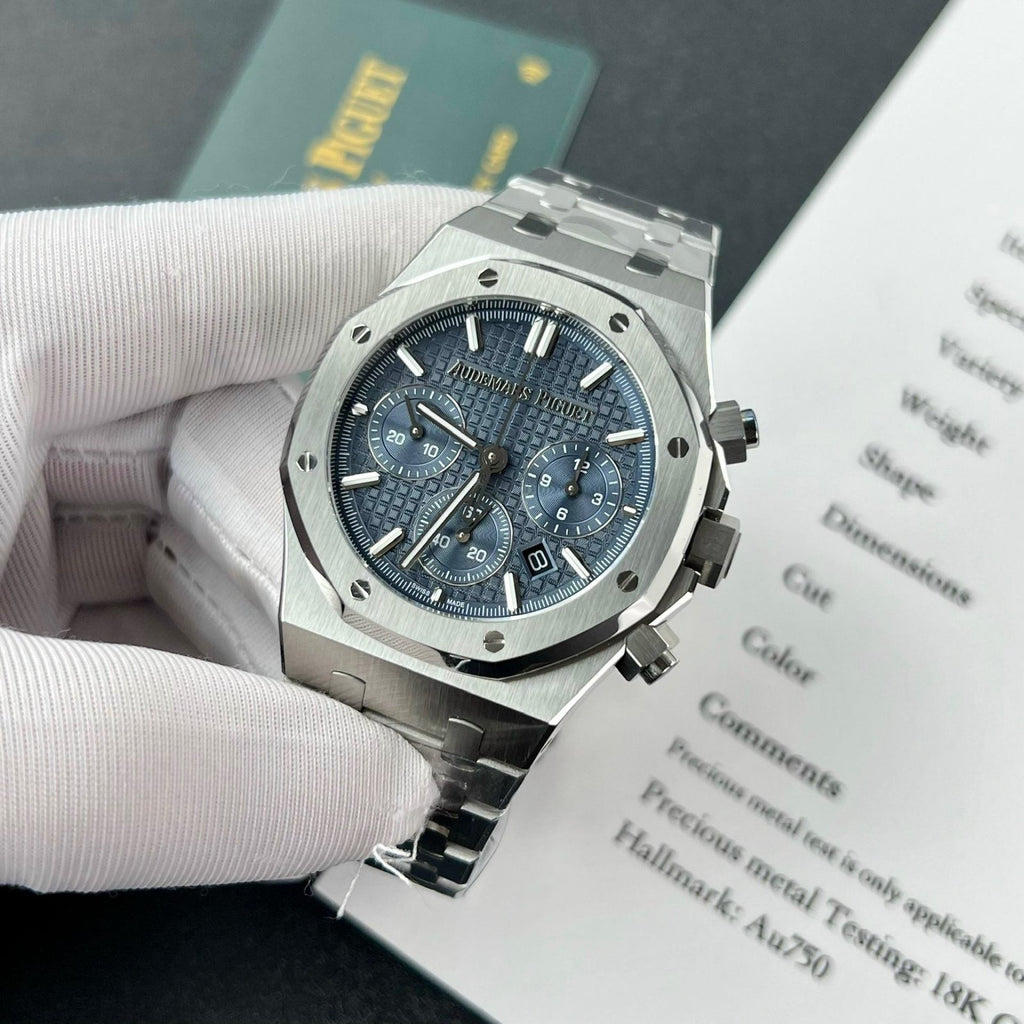 Audemars Piguet Royal Oak 26715ST Blue Dial Watch 38mm
