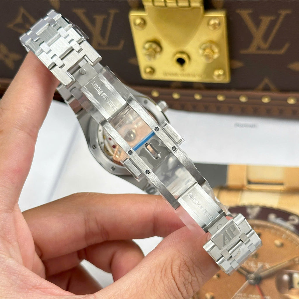Audemars Piguet Royal Oak 77450 Watch Tiffany Dial Metal Wire 34mm