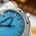 Audemars Piguet Royal Oak 77450 Watch Tiffany Dial Metal Wire 34mm
