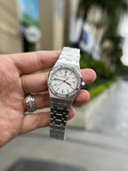 Audemars Piguet Watch Royal Oak White Dial Metal Wire 34mm
