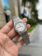 Audemars Piguet Watch Royal Oak White Dial Metal Wire 34mm