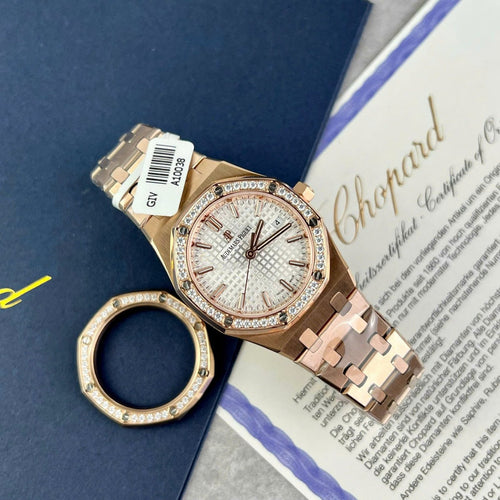 Audemars Piguet Royal Oak Bezel Diamonds Moissanite 34mm