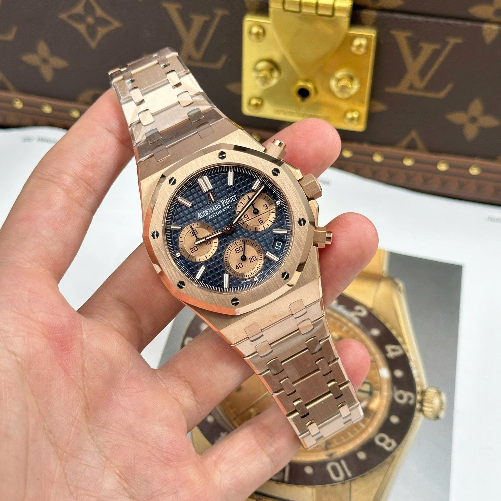 Audemars Piguet Watch Royal Oak Chronograph 26239 Blue Dial New 2025 41mm