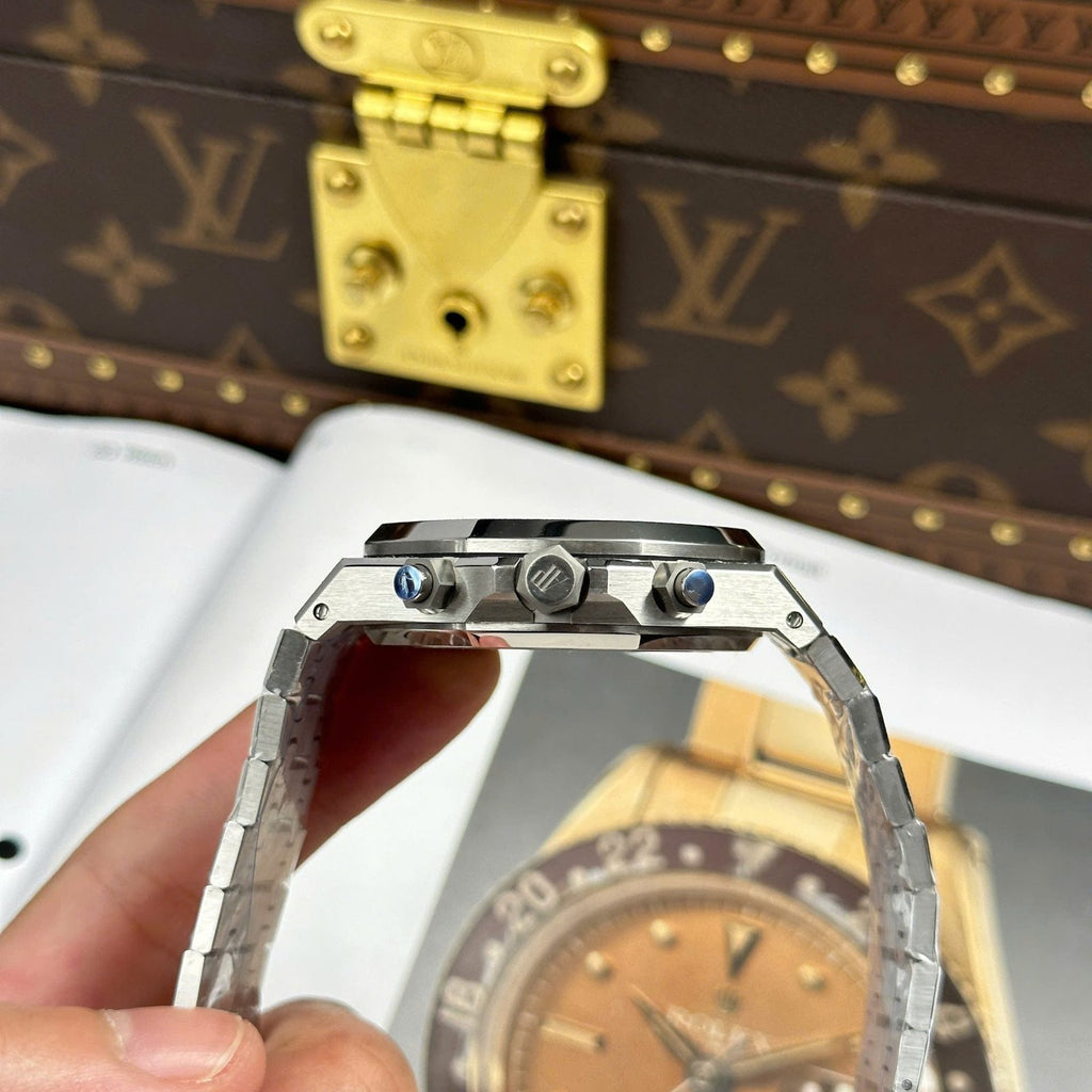 Audemars Piguet Watch Royal Oak Chronograph Frosted Gold 26240 Black Dial 41mm