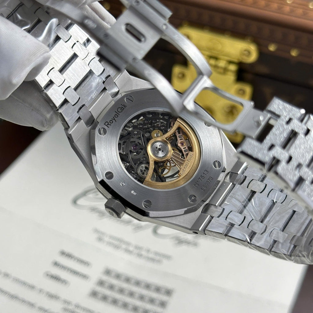 Audemars Piguet Royal Oak Frosted 15407 Watch Skeleton Dial 41mm