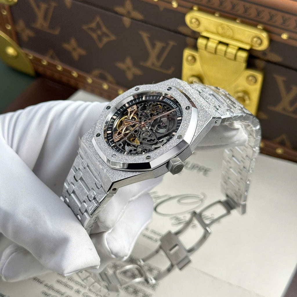 Audemars Piguet Royal Oak Frosted 15407 Watch Skeleton Dial 41mm