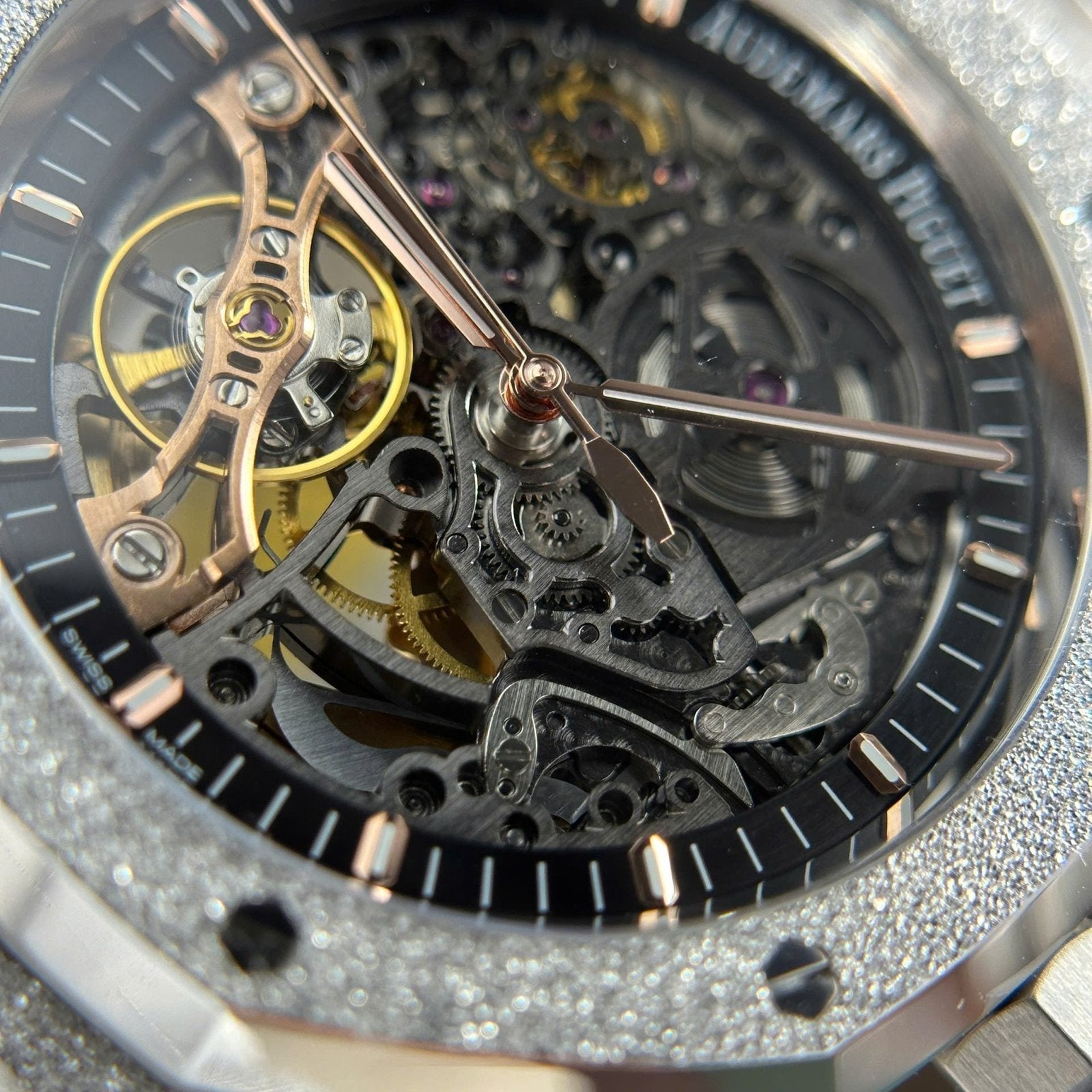 Audemars Piguet Royal Oak Frosted 15407 Watch Skeleton Dial 41mm