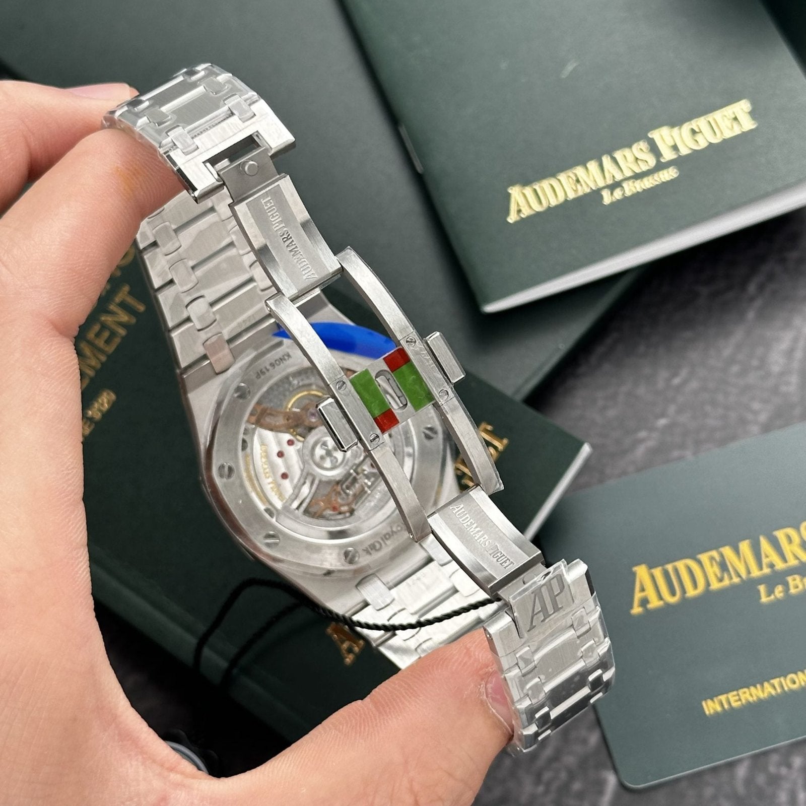 Audemars Piguet Watch Royal Oak Jumbo Extra-Thin 15202ST Blue Dial 39mm