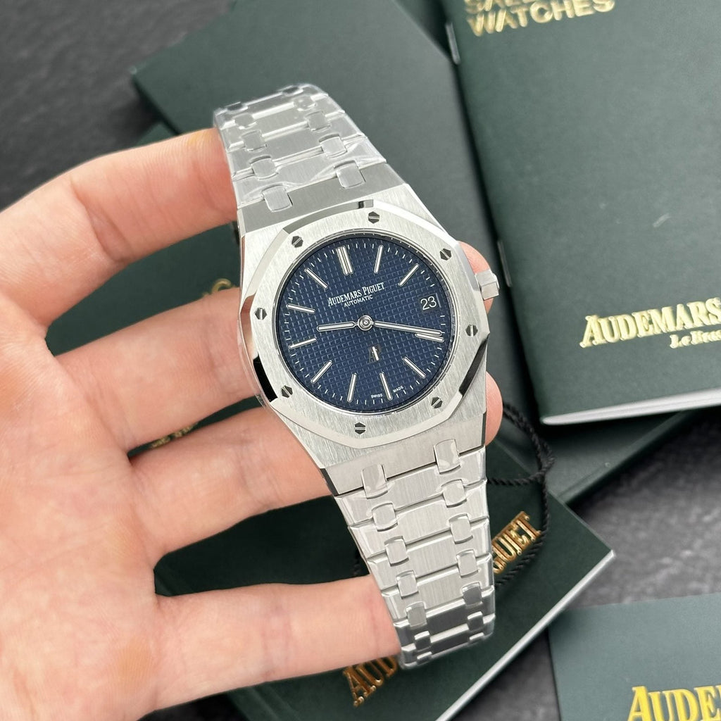 Audemars Piguet Watch Royal Oak Jumbo Extra-Thin 15202ST Blue Dial 39mm