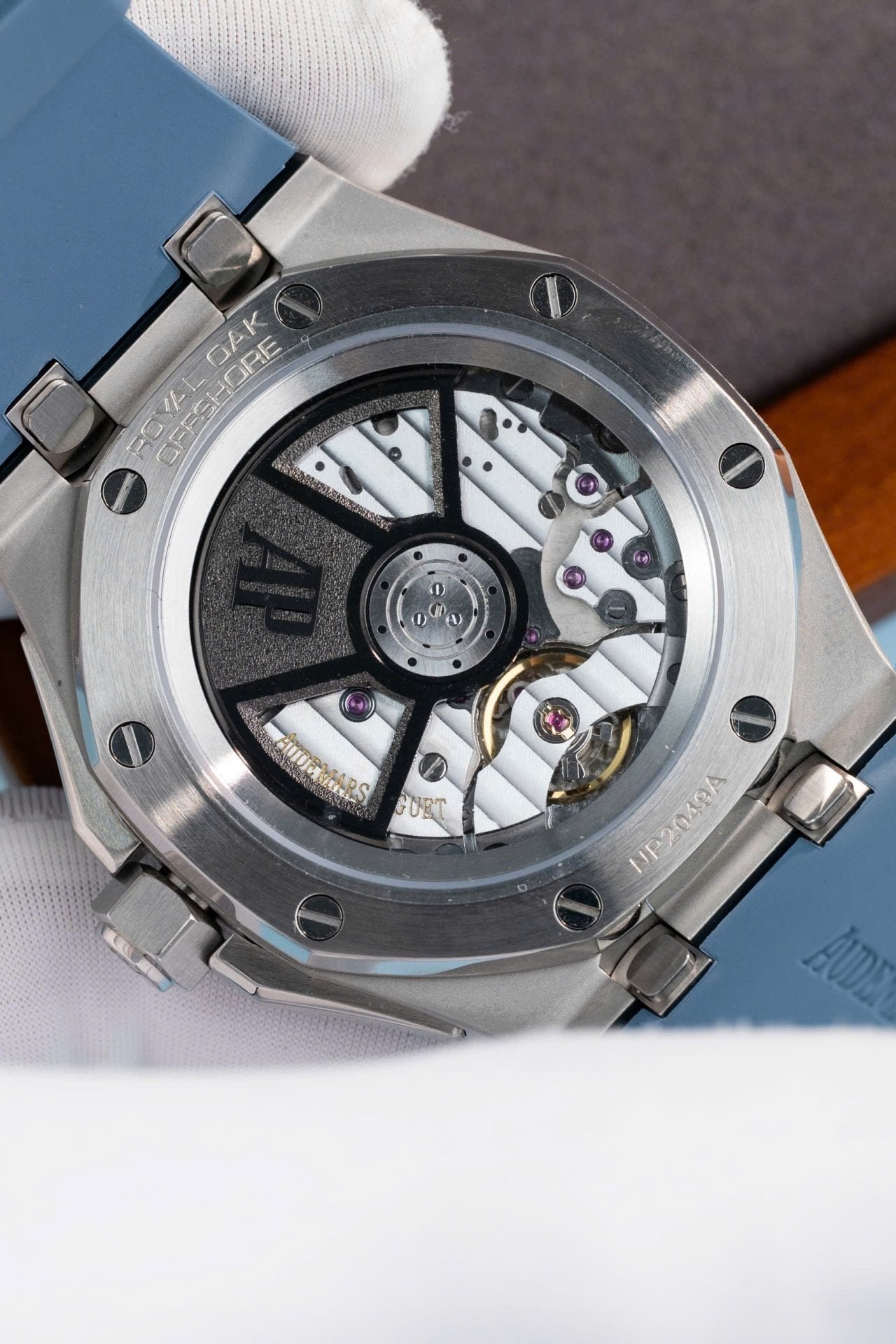 Audemars Piguet Watch Royal Oak Offshore 15605SK Bezel Rubber Bule 43mm
