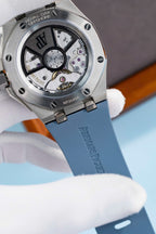 Audemars Piguet Watch Royal Oak Offshore 15605SK Bezel Rubber Bule 43mm