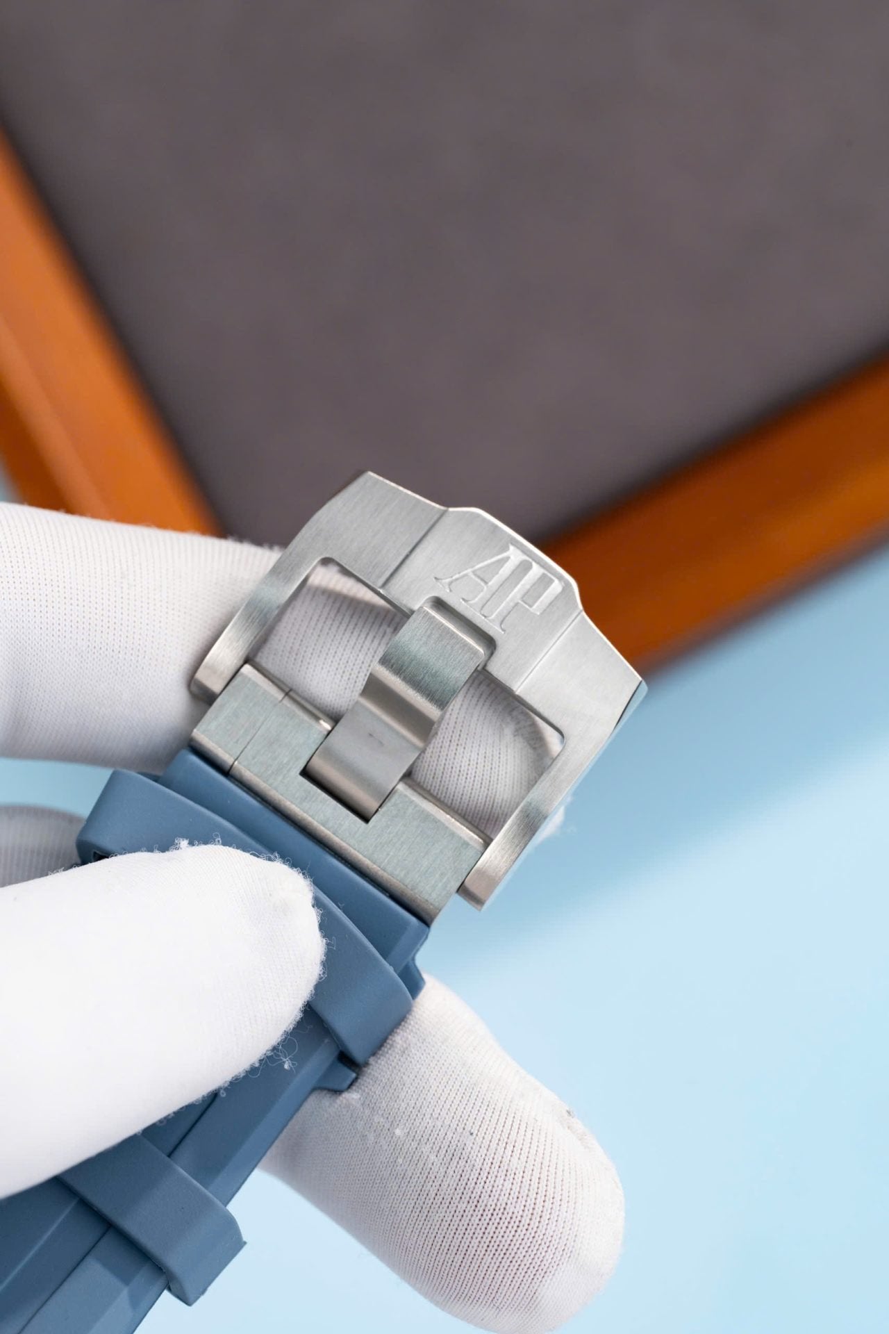 Audemars Piguet Watch Royal Oak Offshore 15605SK Bezel Rubber Bule 43mm