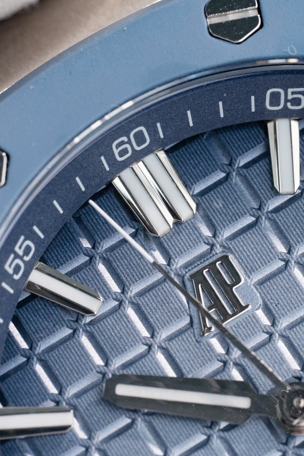 Audemars Piguet Watch Royal Oak Offshore 15605SK Bezel Rubber Bule 43mm