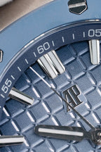 Audemars Piguet Watch Royal Oak Offshore 15605SK Bezel Rubber Bule 43mm