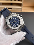 Audemars Piguet Watch Royal Oak Offshore 15720ST Blue Rubber Strap 42mm