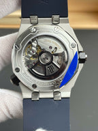 Audemars Piguet Watch Royal Oak Offshore 15720ST Blue Rubber Strap 42mm