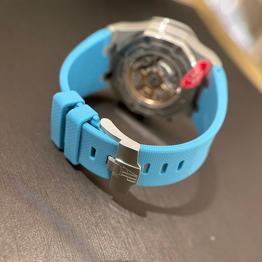 Audemars Piguet Watch Royal Oak Offshore 26238ST Blue Rubber Strap 42mm