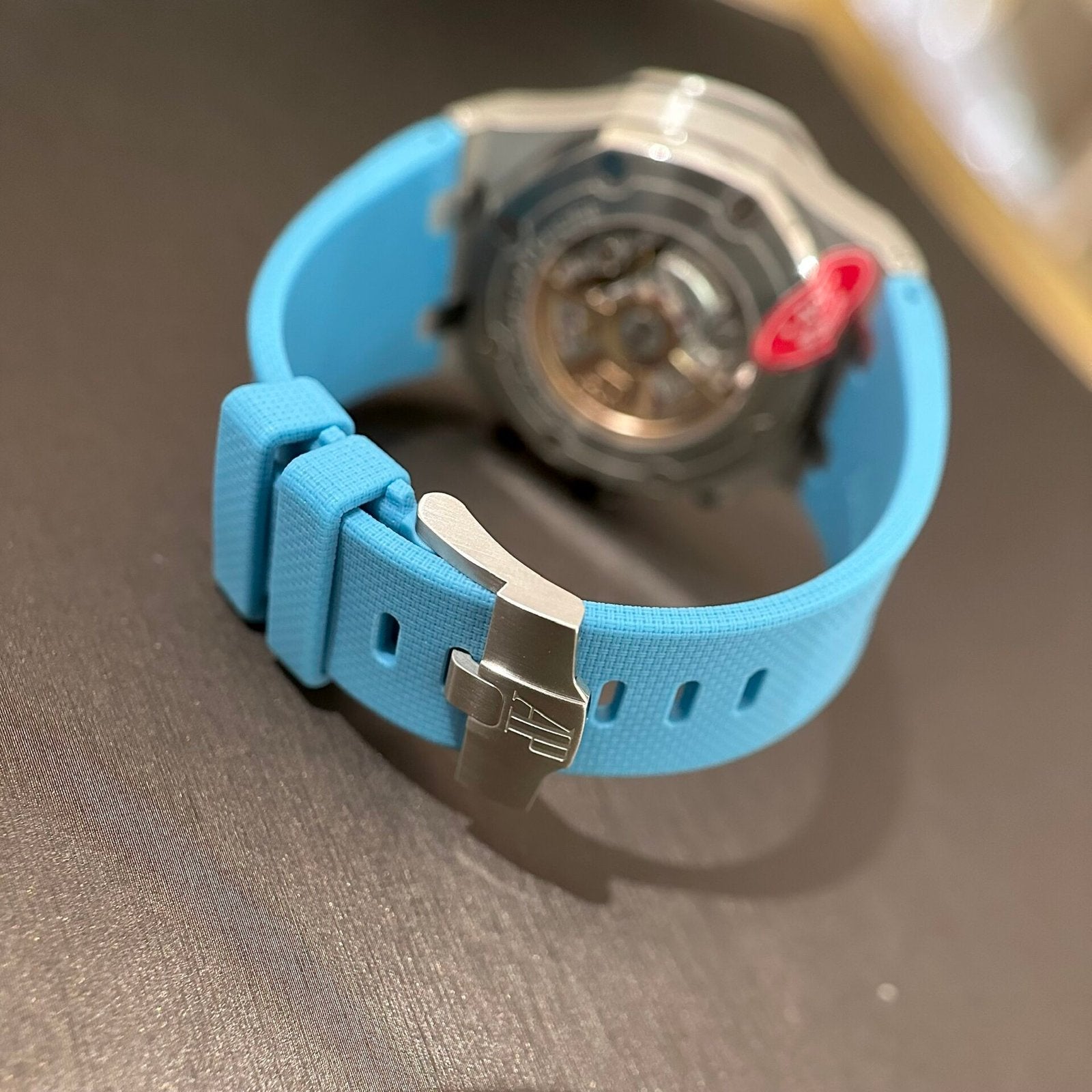 Audemars Piguet Watch Royal Oak Offshore 26238ST Blue Rubber Strap 42mm