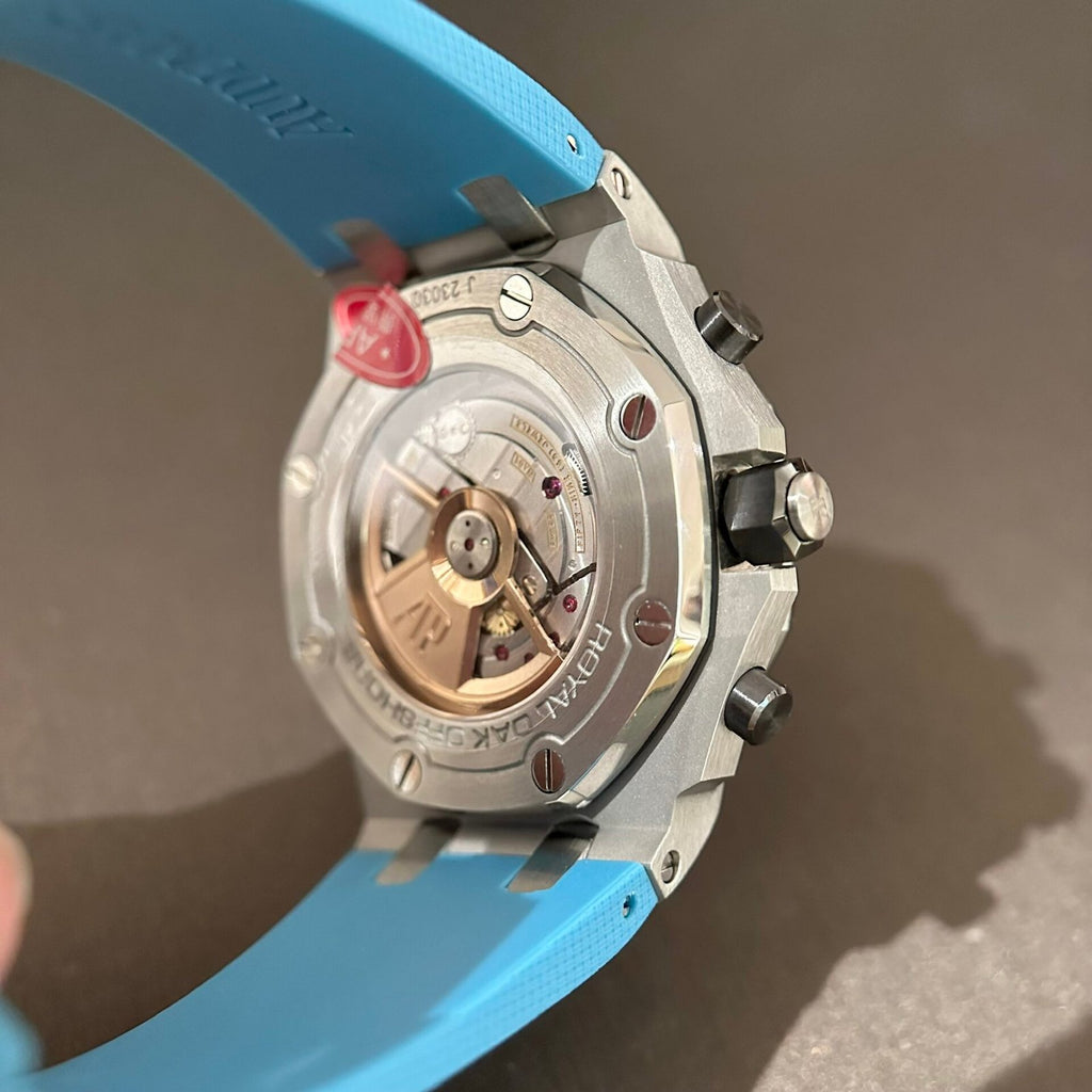 Audemars Piguet Watch Royal Oak Offshore 26238ST Blue Rubber Strap 42mm