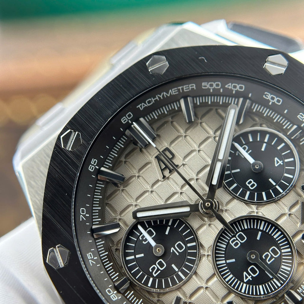 Audemars Piguet Royal Oak Offshore Chronograph 26420 Watch Gray Dial 43mm