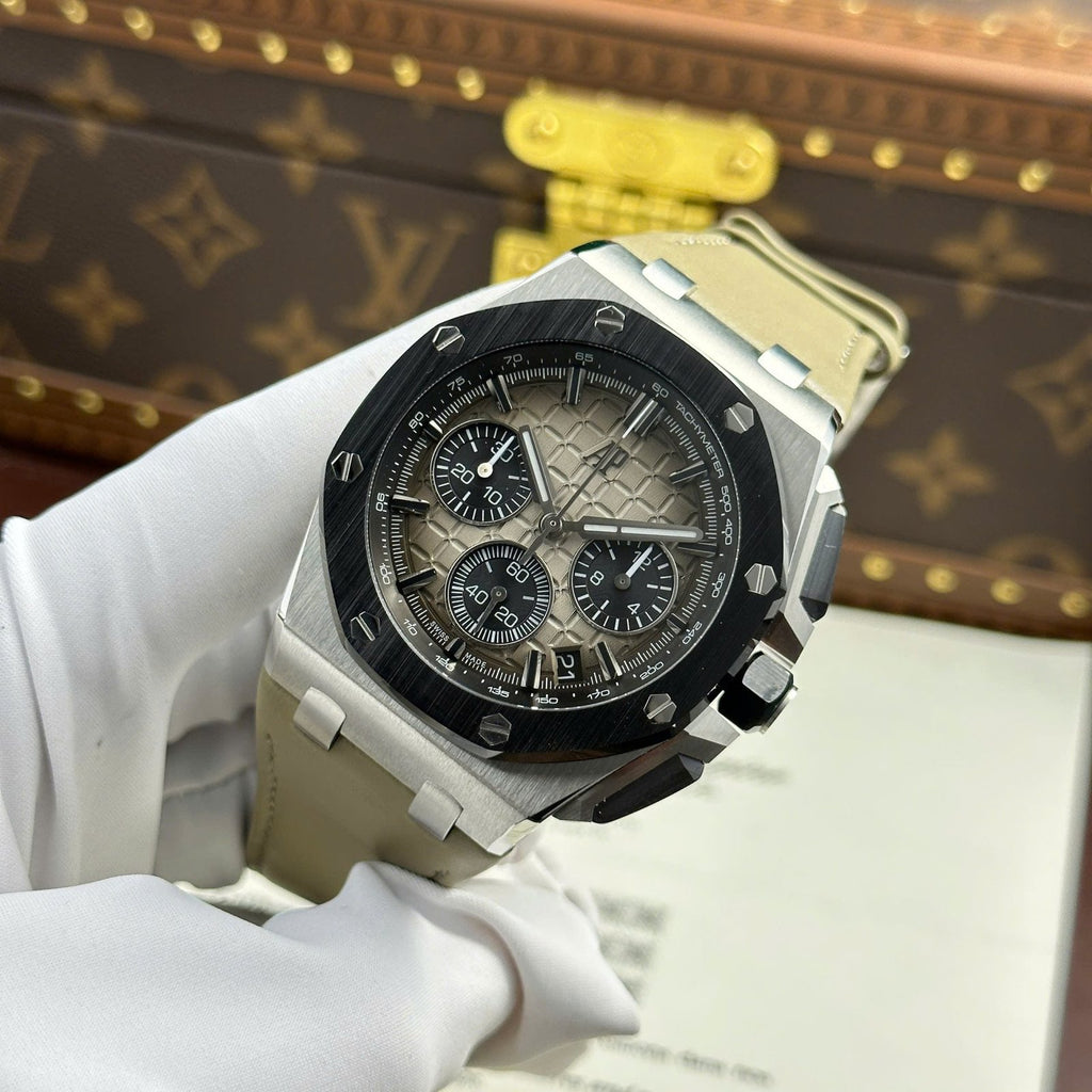 Audemars Piguet Royal Oak Offshore Chronograph 26420 Watch Gray Dial 43mm