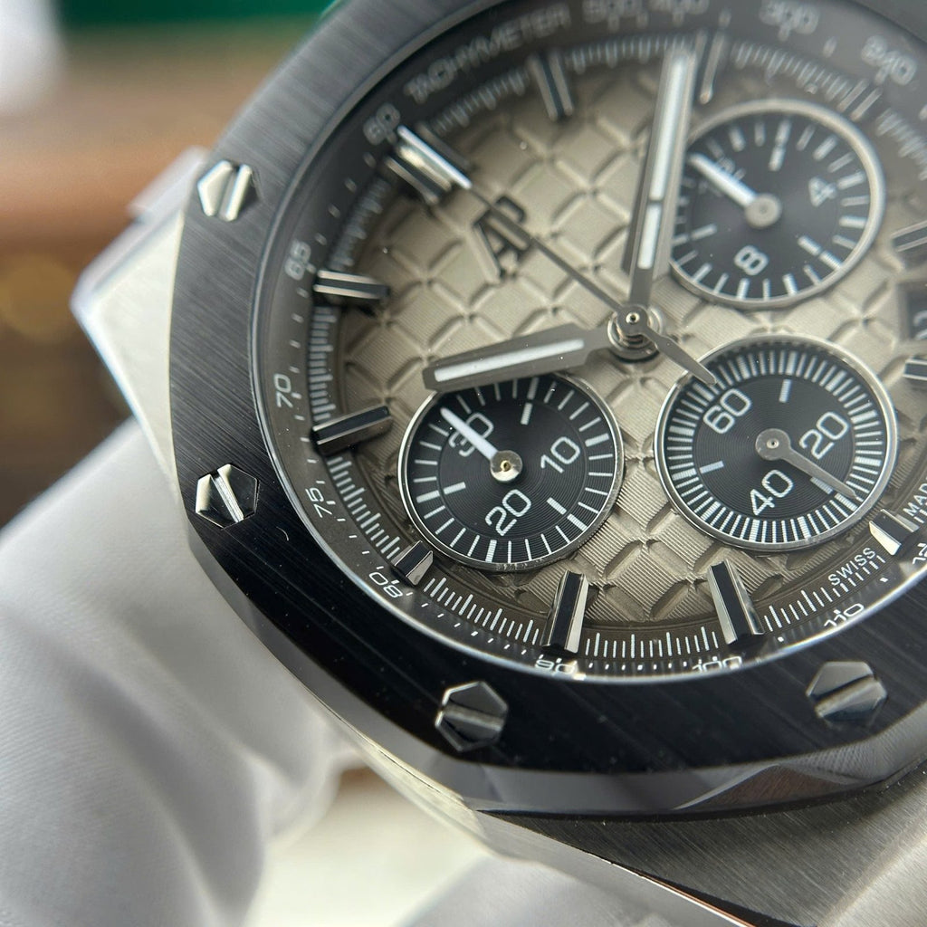 Audemars Piguet Royal Oak Offshore Chronograph 26420 Watch Gray Dial 43mm