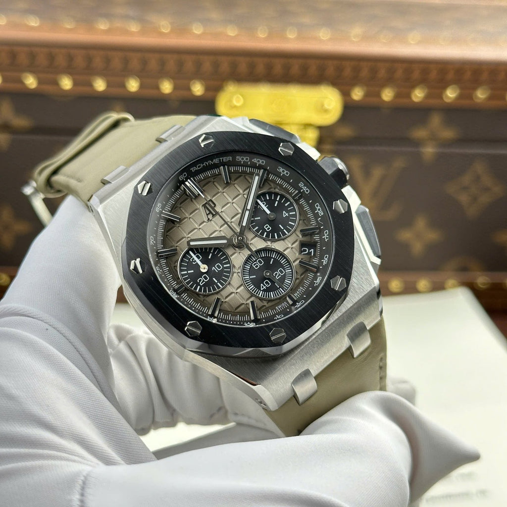 Audemars Piguet Royal Oak Offshore Chronograph 26420 Watch Gray Dial 43mm