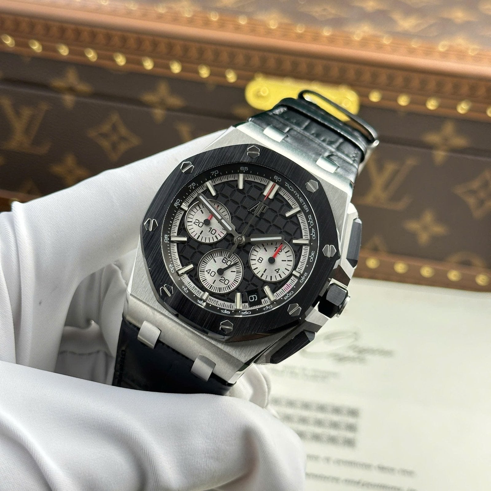 Audemars Piguet Royal Oak Offshore Chronograph 26420 Watch Black Dial 43mm
