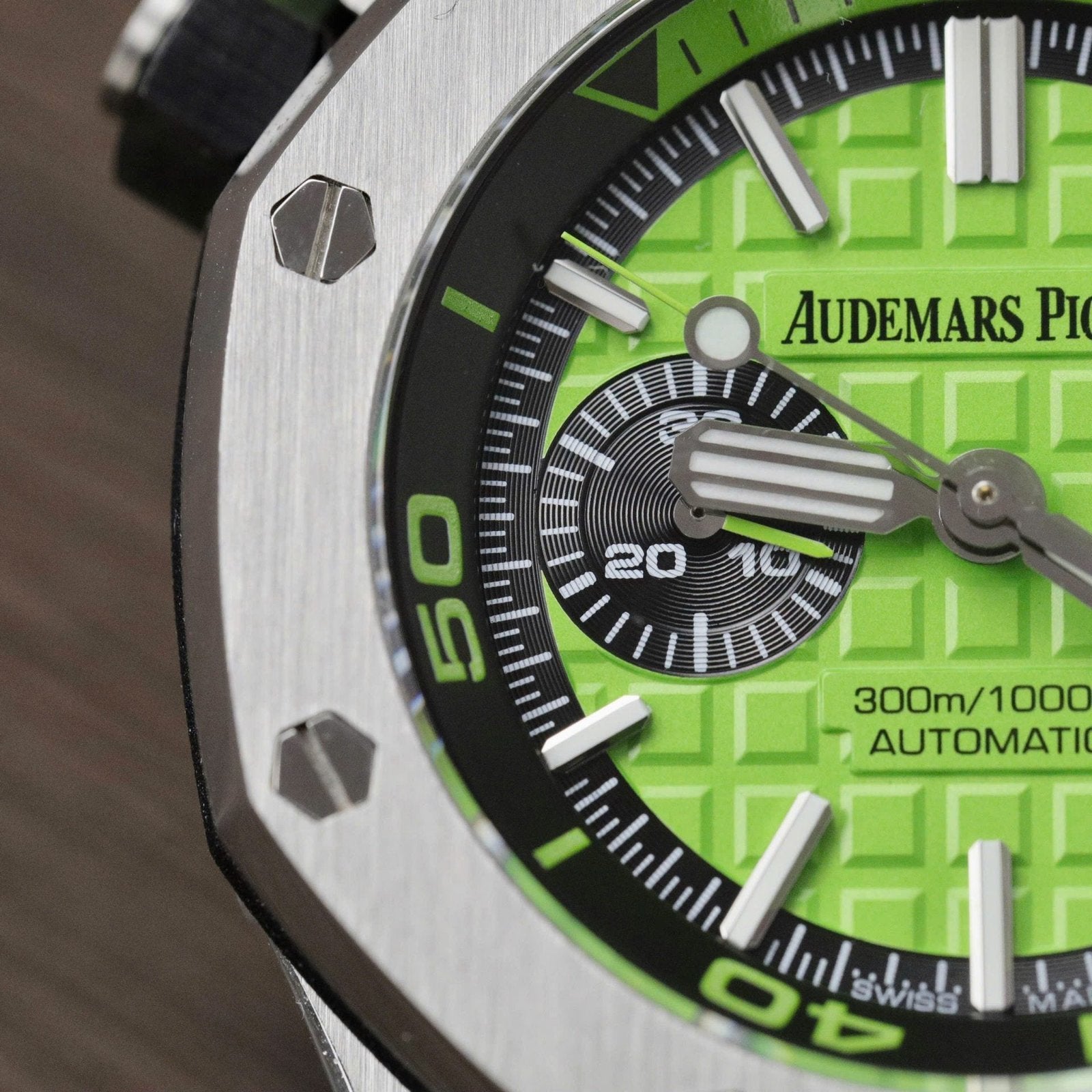 Audemars Piguet Royal Oak Offshore Chronograph Green Dial Watch 42mm