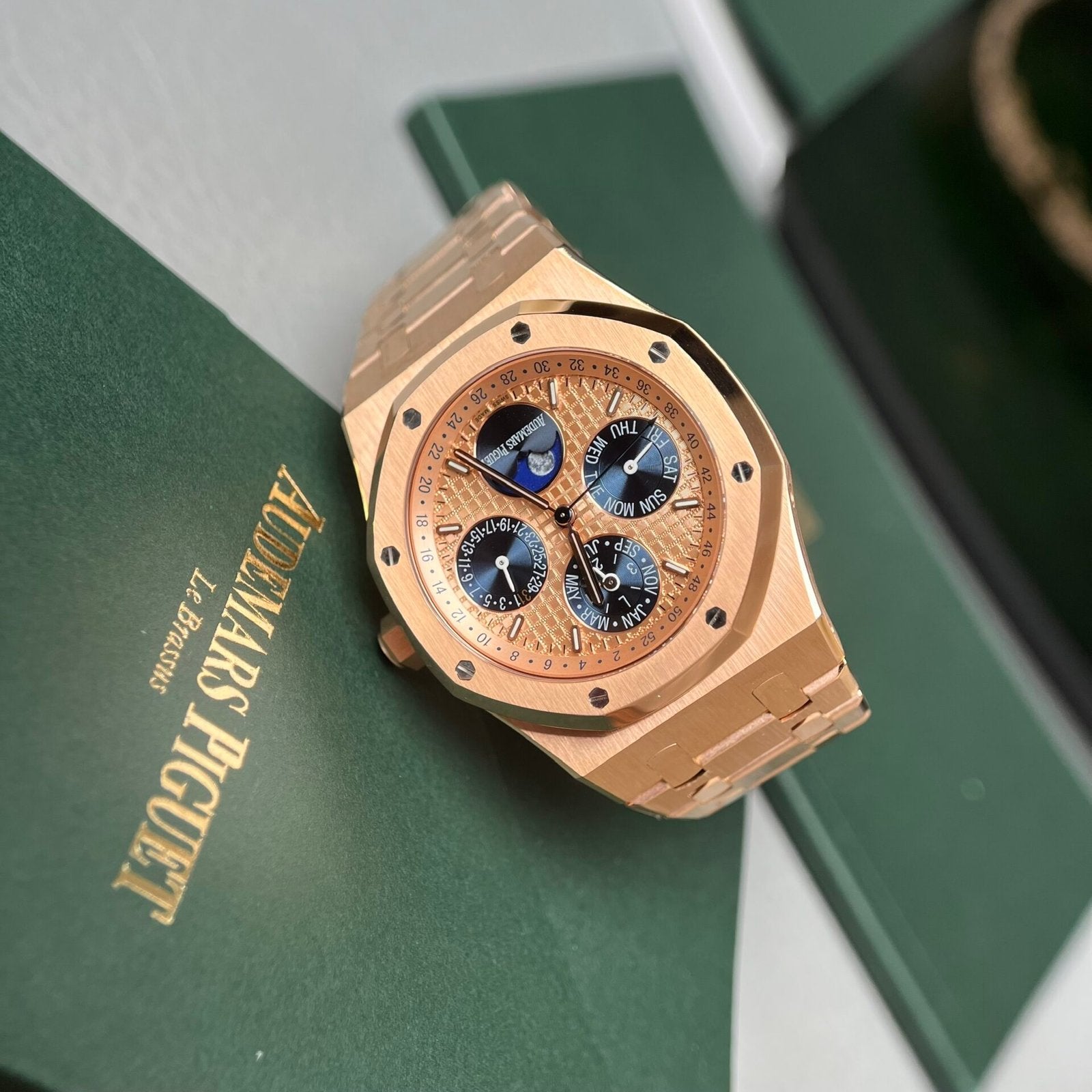 Audemars Piguet Watch Royal Oak Perpetual Calendar 26574 Rose Gold 41mm