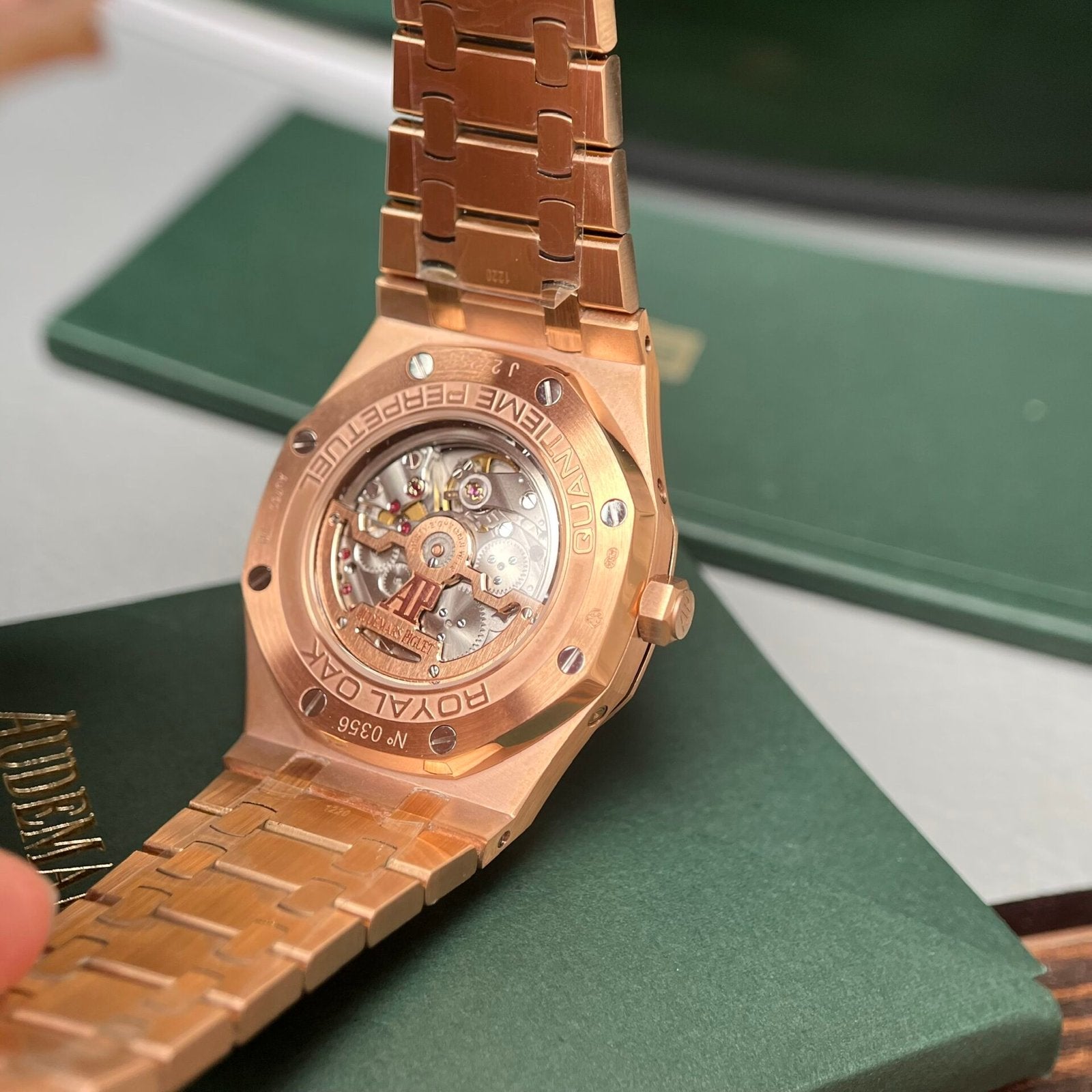 Audemars Piguet Watch Royal Oak Perpetual Calendar 26574 Rose Gold 41mm