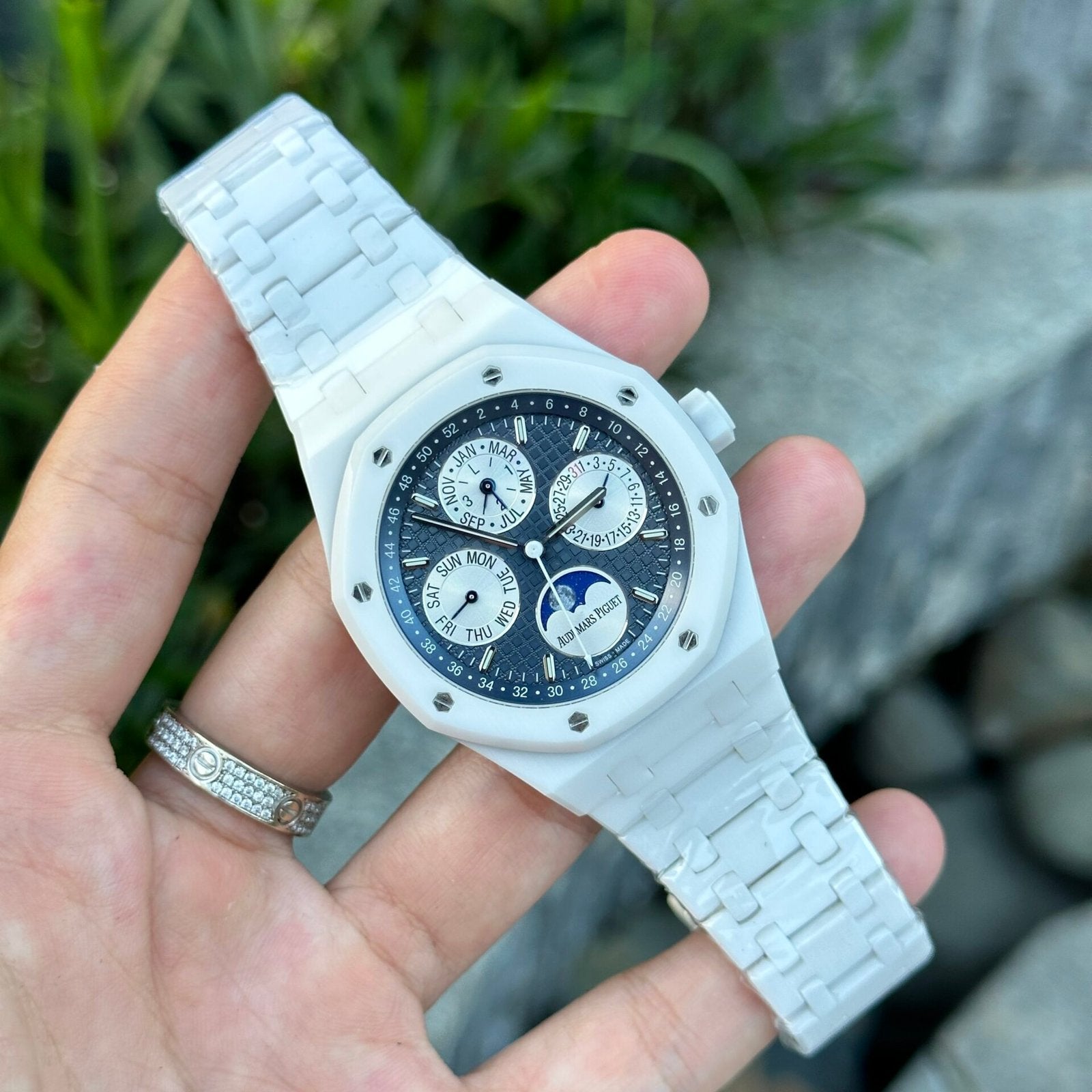 Audemars Piguet Watch Royal Oak Perpetual Calendar 26579CB White Ceramic 42mm