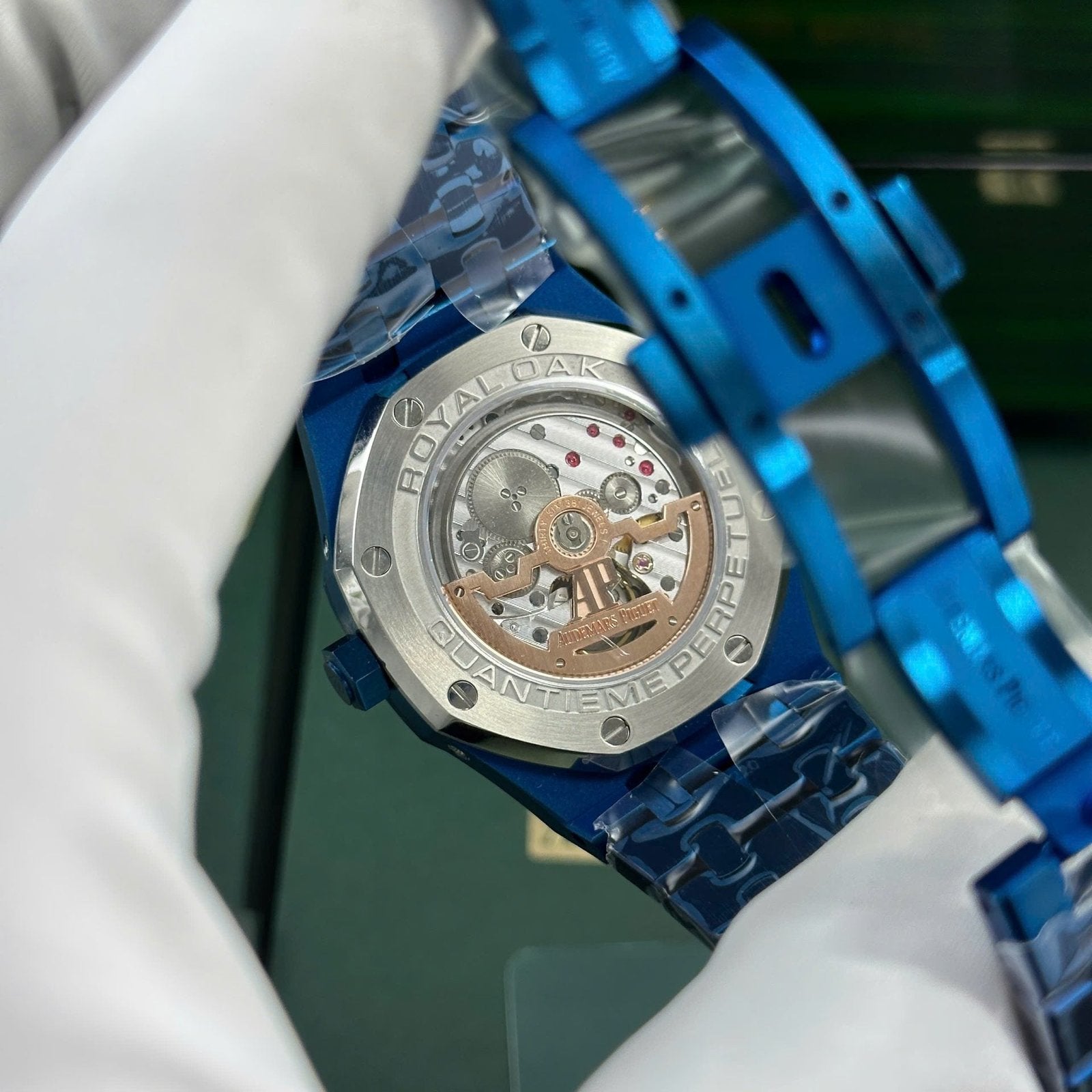 Audemars Piguet Royal Oak Perpetual Calendar 26579CS Watch Blue 41mm