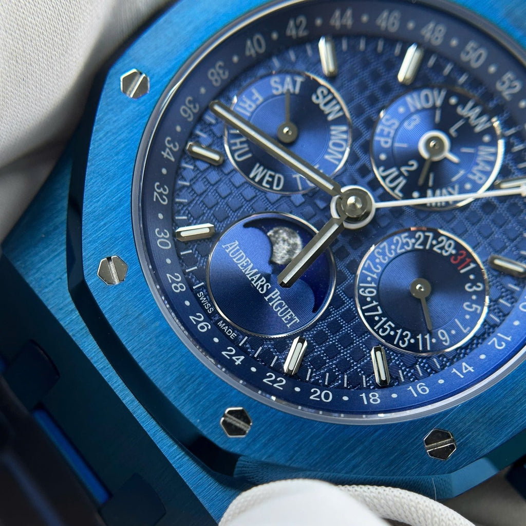 Audemars Piguet Royal Oak Perpetual Calendar 26579CS Watch Blue 41mm