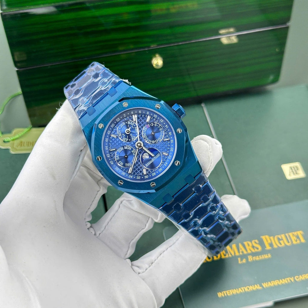 Audemars Piguet Royal Oak Perpetual Calendar 26579CS Watch Blue 41mm