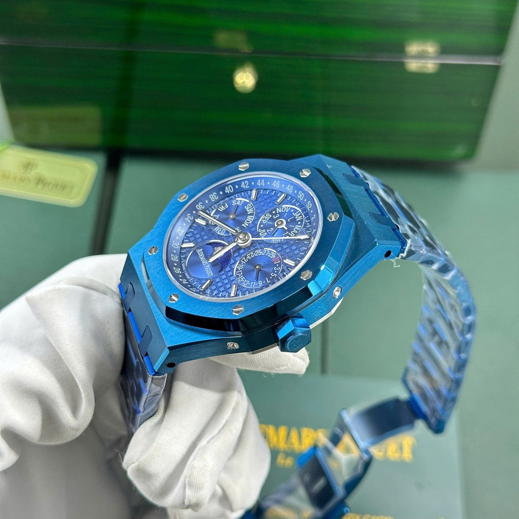 Audemars Piguet Royal Oak Perpetual Calendar 26579CS Watch Blue 41mm
