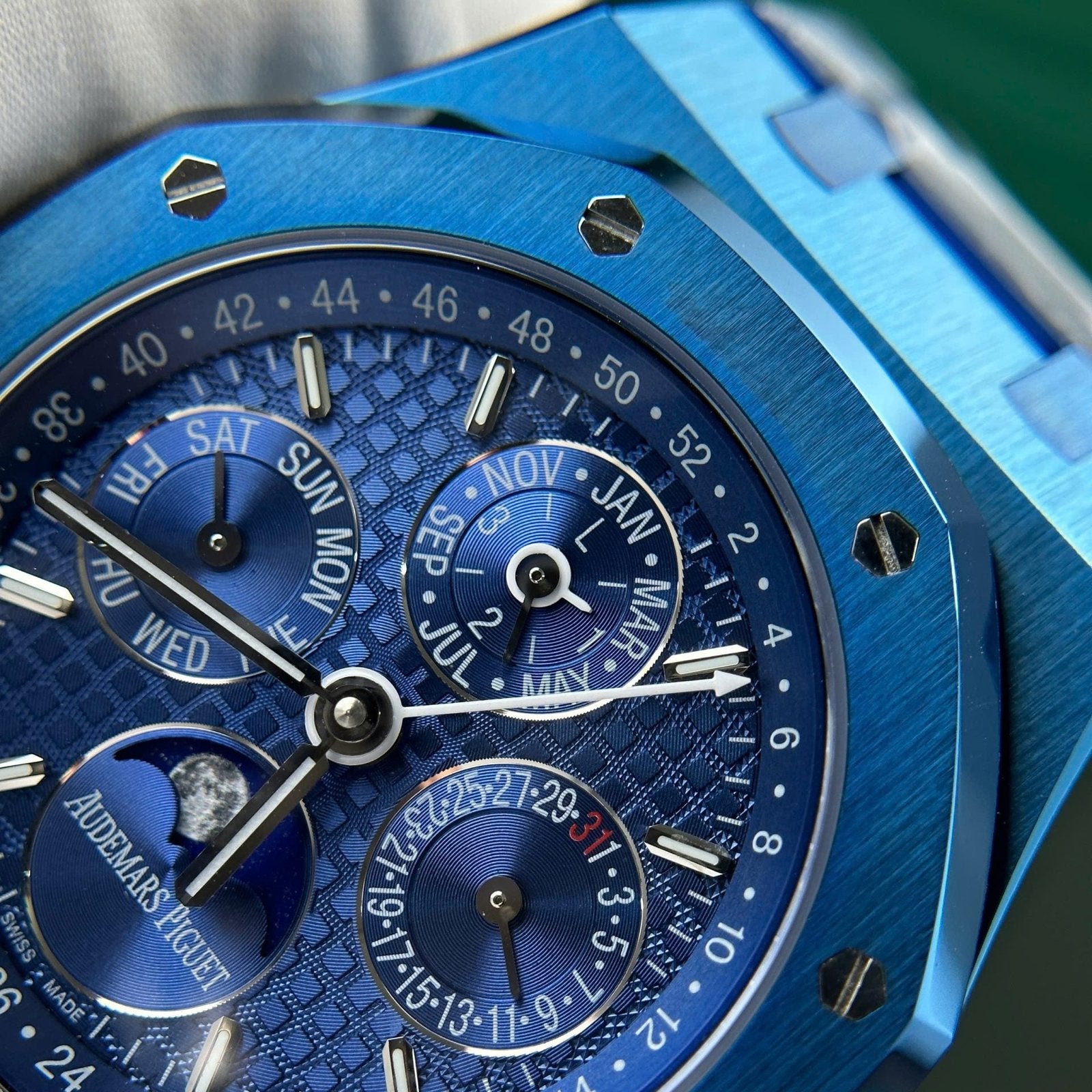 Audemars Piguet Royal Oak Perpetual Calendar 26579CS Watch Blue 41mm