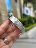 Audemars Piguet Watch Royal Oak White Dial Metal Wire 34mm