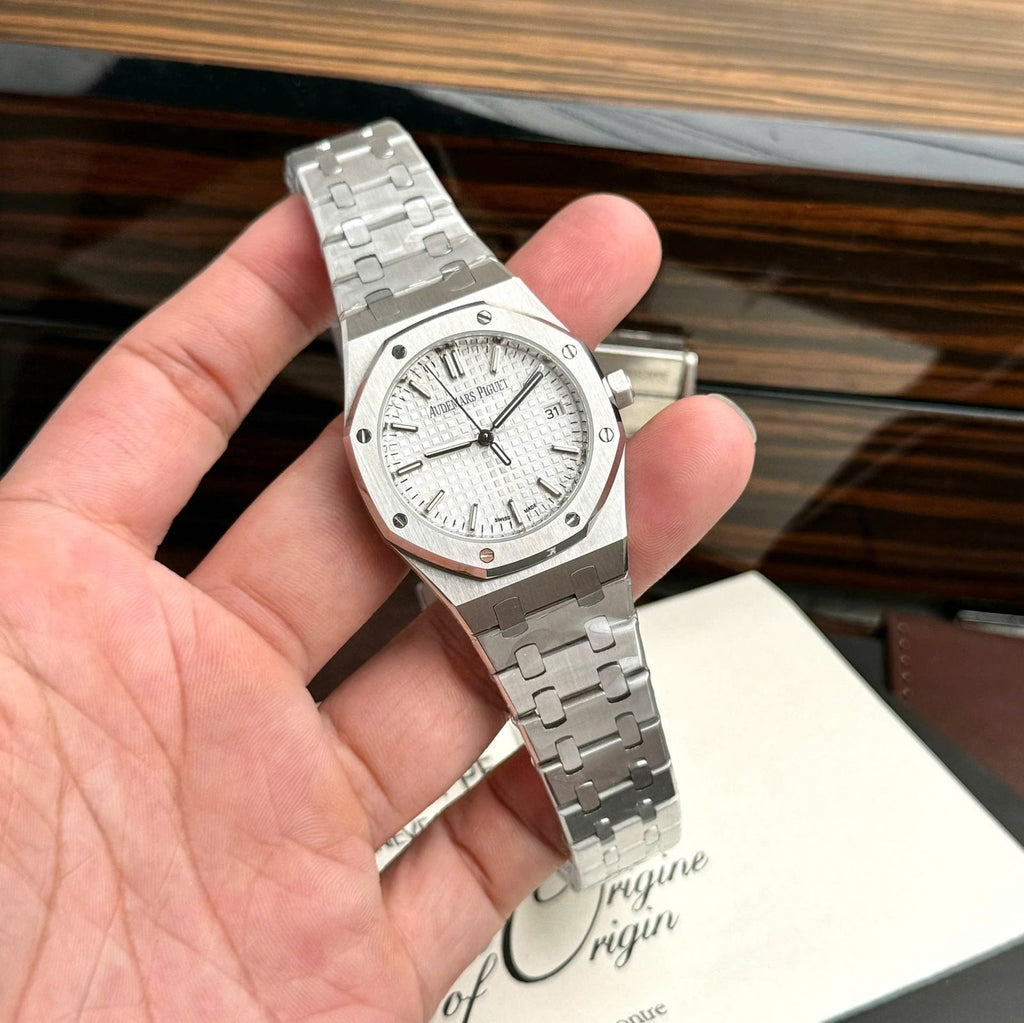 Audemars Piguet Royal Oak Watch White Dial Automatic 34mm