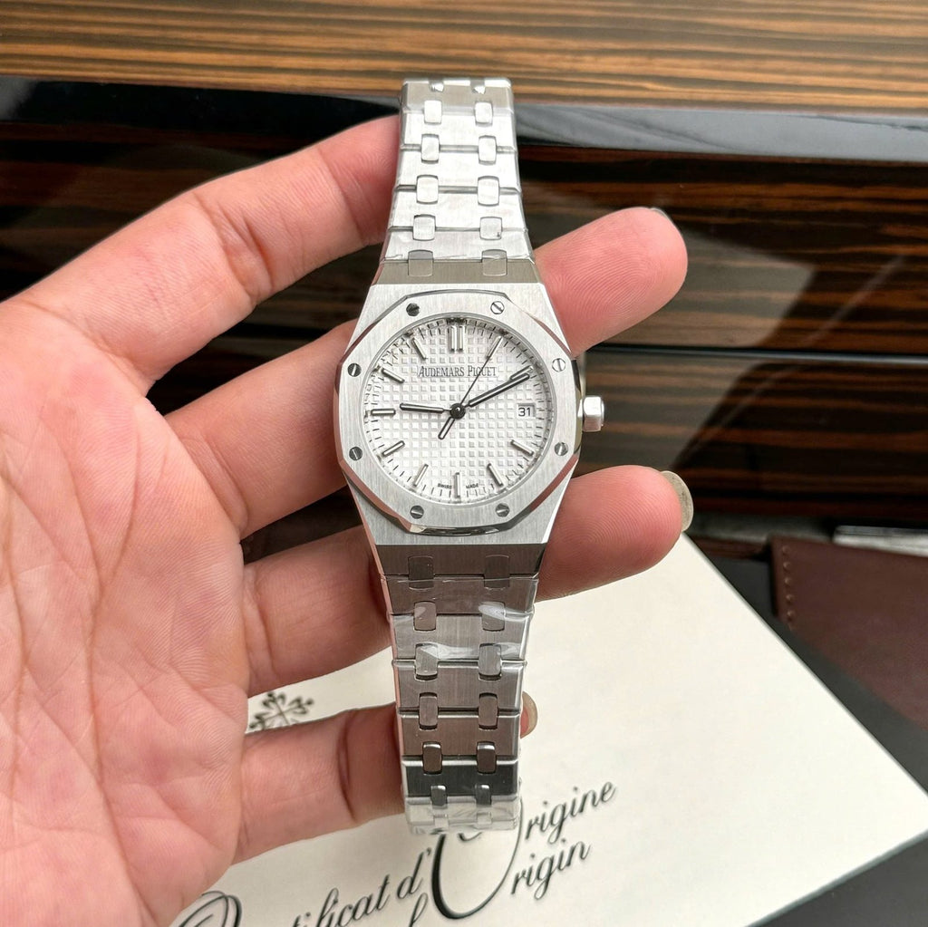 Audemars Piguet Royal Oak Watch White Dial Automatic 34mm
